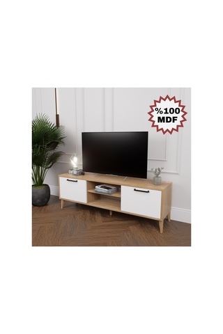 %100 Mdf Legnano 136cm Tv Ünitesi Beyaz