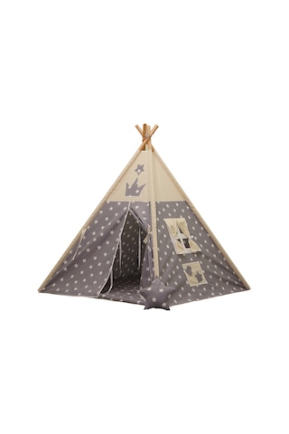 Henna Newyear Çocuk Oyun Çadırı Gri Yıldızlı