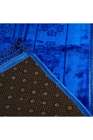 Peluş Seccade Saks Mavi 80x120 Cm.