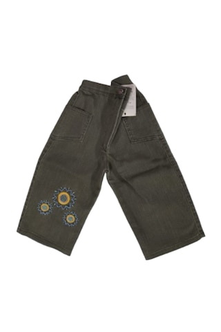 Pıtırcık Kids Kız Çocuk Kısa Pantalon Kapri Yeşil