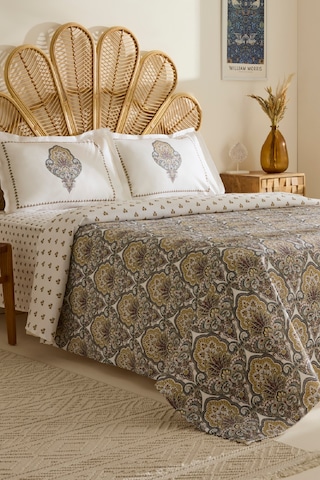 Karaca Home Cherly %100 Pamuk Tek Kişilik Pike Takımı Hardal Hardal