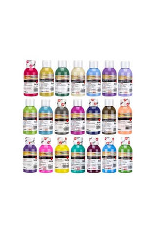 Red Apple Akrilik Boya Seti - 100ml Şişe 21 Renk Seçeneği Diğer