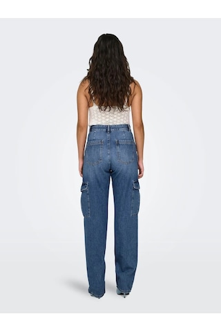 Only Onljune High Waisted Kadın Denim Pantolon 15315740 Mavi