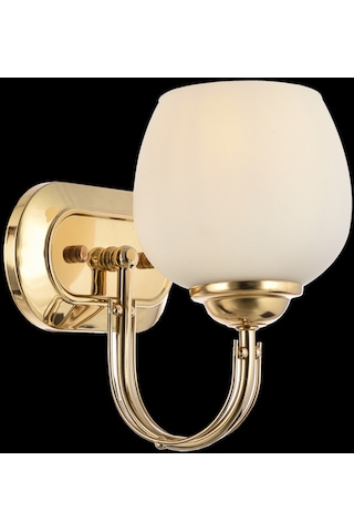 Lamore Home Dicle Opal Camlı Tekli Sarı Aplik Sarı