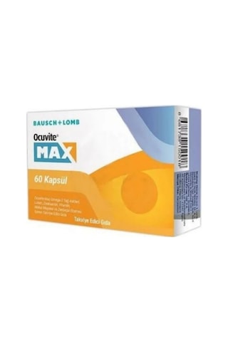 Bausch & Lomb Ocuvite Max Takviye Edici Gıda 60 Kapsül Bausch & Lomb Ocuvite Max Takviye Edici Gıda 60 Kapsül