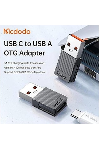 Mcdodo Ot-6970 Type-c To Usb Dönüştürücü Adaptör Siyah