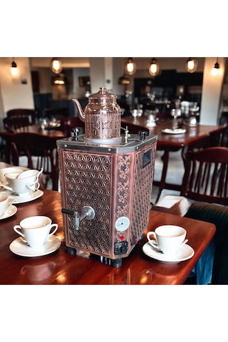 Çay Kazanı 1.sınıf Elektrikli Çayland 1 Demlik 18 Lt Kapasiteli