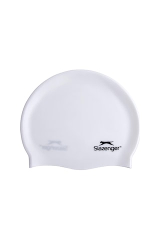 Slazenger Yüzücü Bonesi Silikon Sn00 White Pvc Zipper Bag Beyaz