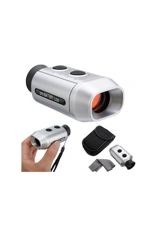 Nikula Dijital Mesafe Bulucu Dürbün 7x18 Golf İçin Golfscope Gümüş