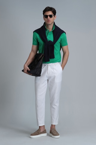 Lufian Erkek Polo Yaka T Shirt 111040164 Açık Yeşil