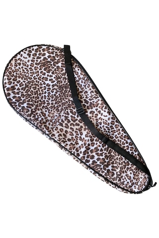 Leon Premium 27 İnch Raket Kılıfı Leopar Desenli Kahve