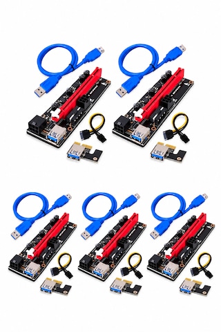 Riser Harici Ekran Kartı Pcie 1x To 16x V.009s 10'lu Set