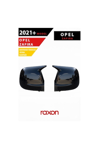 Opel Zafira 2021+ Batman & Yarasa Ayna Kapağı Parlak Piano Black Sport