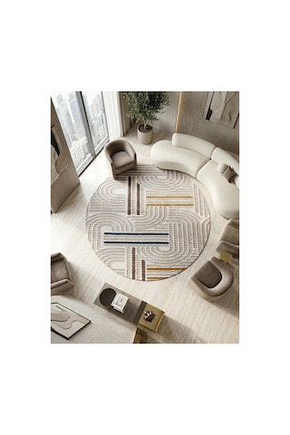 Kaymaz Tabanlı Halı Kesme Yolluk Salon Koridor Mutfak Yatak Odası Halısı Daire 3012 Multi Çok Renkli