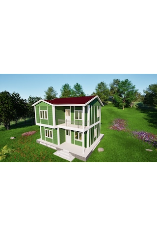 Ballife Prefabrik 105 M2 Standart Dubleks Prefabrik Konut