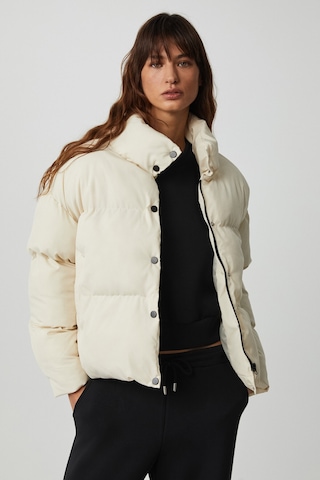 KEIRAN Kadın Dik Yaka Astarlı Beyaz Mont