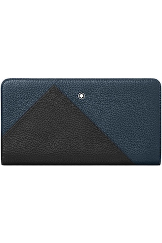 Mont Blanc Montblanc Meisterstück Soft Grain Geometry 12 Cc Cüzdan 128529 Lacivert