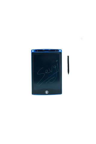 Çocuk Yazı Tahtası Dijital Ekran Kalemli 20 15 Cm Mavi