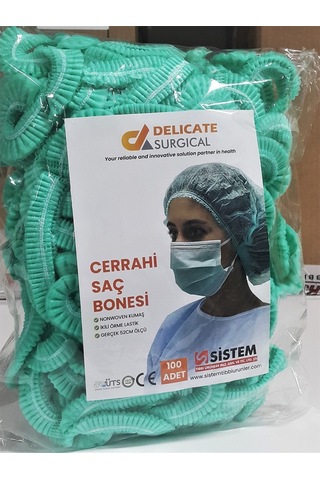 Cerrahi Saç Bonesi Tek Kullanımlık Bone 500 Adet