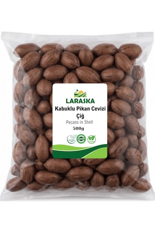 Kabuklu Pikan Cevizi Çiğ 500g Katkı Maddesiz - Pecans İn Shell Yerli Jumbo 500 G