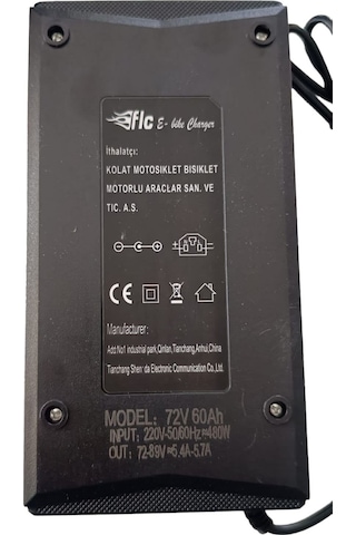 Elektrikli Bisiklet Şarj Cihazı 72v 60ah Oranlı Falcon