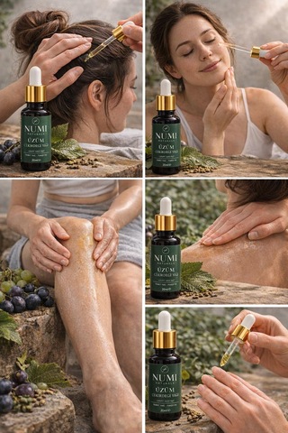 Üzüm Çekirdeği Yağı 20 Ml %100 Saf Grape Seed Oil Doğal Cilt Ve Saç Bakım Yağı