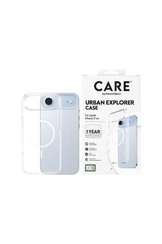Care By Panzerglass Flagship Apple Uyumlu iPhone Air Transparent Urban Explorer Beyaz Magsafe Kılıf