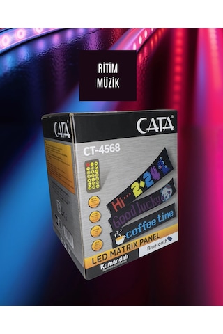 Cata Ct-4568 Led Matrix Panel Kumandalı - Bluetooth