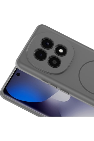 Maks Technology Redmi Note 15 4g Kılıf M-safe Şarj Özellikli Mkst Meta Kapak - Titanyum-gri Titanyum Gri