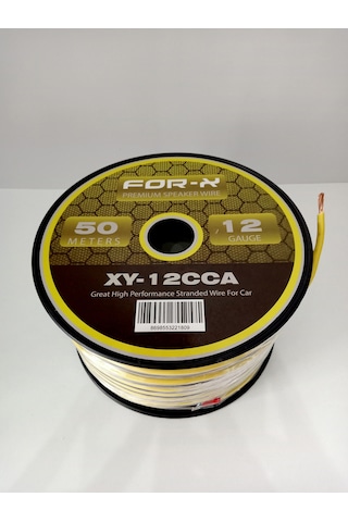 12ga Bass Ve Hoparlör Kablosu - Xy-12 Cca Bass Kablo 12ga 5 Metre