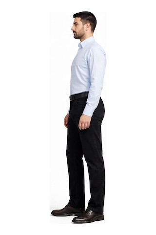Denim Loni Black Lee Denim Regular Fit Likralı Erkek Petek Desen Kot Pantolon-5398 Siyah