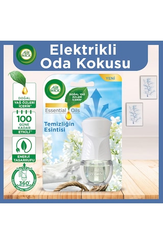 Air Wick Elektrikli Oda Kokusu Cihaz + Yedek Şişe Temizliğin Esintisi