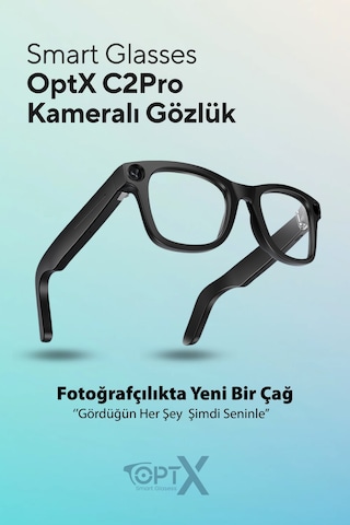 Akıllı Gözlük Yapay Zeka Aı , Kamera, Bluetooth, Müzik, Ipx5