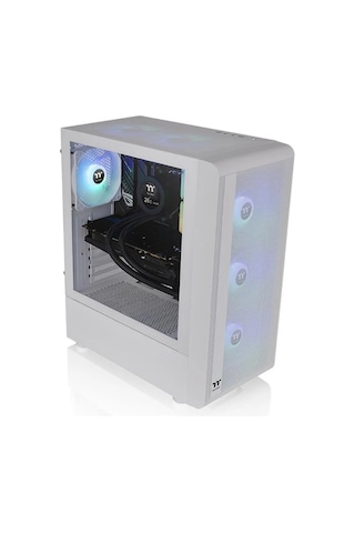 Thermaltake S200 TG 650 W 80+ ARGB Mesh Pencereli Oyuncu Kasası Beyaz