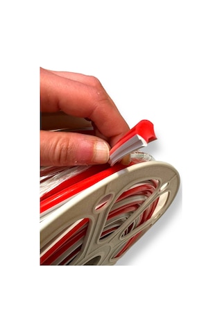 Ikinci Nesil Kırmızı Difüzör 5 Metre 6mm Neon Led Silikon Şerit Kapağı Led Şerit İçermez Kırmızı