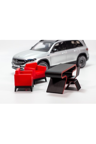 1/18 Ölçek Diorama Masa-koltuk Takımı Seti, Ofis Dioraması, Diorama Seti