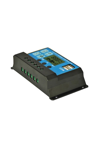 Samdoo 12v/24v Çift Usb Çıkışlı Otomatik Solar Şarj Kontrol Cihazı - 10a