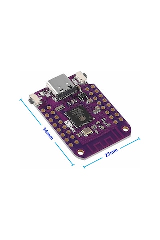 ESP32 S2 Mini Geliştirme Kartı Wifi Type-C 240Mhz 4MB Flash 2MB PSRam MicroPython Wemos