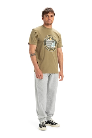 Quiksilver Ev Three Seas Ss Haki Erkek Kısa Kol Gömlek Haki