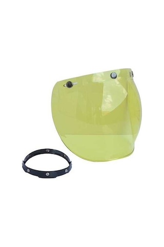 Pazly 3 Snap Açık Yüz Kask İçin Dayanıklı Pc Vizör - Kolay Kurulum, Güvenli Sürüş