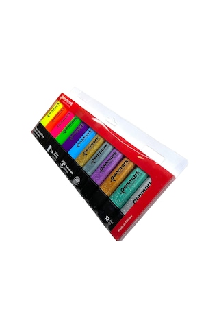 Penmark Fosforlu Kalem 12'li Asetat Karışık Renk 6 Neon+ 6 Simli 8683181701854 Hs-505-12ns 709693 Çok Renkli