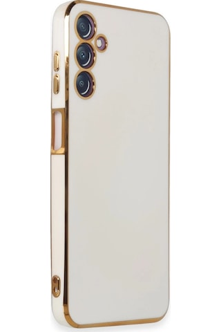 Samsung Galaxy M14 5g Kılıf Volet Silikon - Beyaz