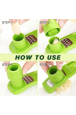 El Sarımsak Öğütücü, Mini Sarımsak Doğrayıcı, 2024 Yeni El Presi Çok Renkli