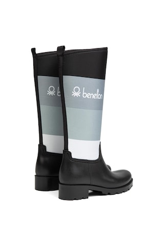United Colors Of Benetton Benetton Bn-50010-22k Kadın Çizme BN-50010-R1543 Beyaz - Siyah
