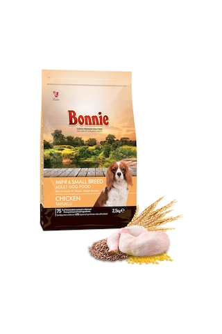 Bonnie Tavuklu Küçük Irk Yetişkin Köpek Maması 2,5 KG Bonnie Tavuklu Küçük Irk Yetişkin Köpek Maması 2,5 KG