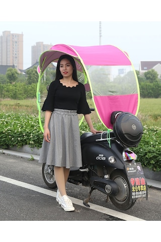 Motosiklet Ve Scooter İçin Yağmurluk Tentesi Siyah