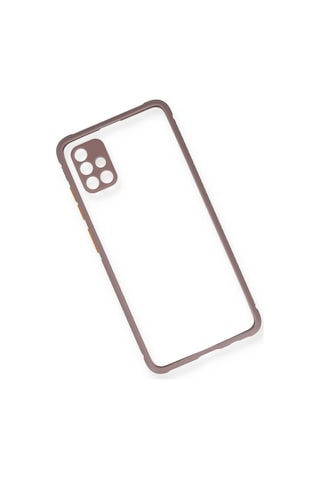 Newface - 235 - Samsung Galaxy Uyumlu A71 Kılıf Miami Şeffaf Silikon - - Csmo-tex - Açık Mor