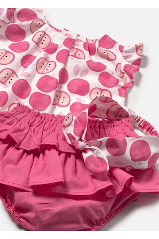 Kız Bebek Saç Bantlı Alt Üst Takım Pembe 1260 Pembe