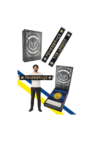 Fenerium Unısex Fenerbahçe The Legend Şal Lazer Kutu Hediyeli Lacivert