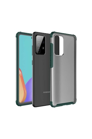 Zore Galaxy Uyumlu A72 Kılıf Volks Kapak - Koyu Yeşil Koyu Yeşil